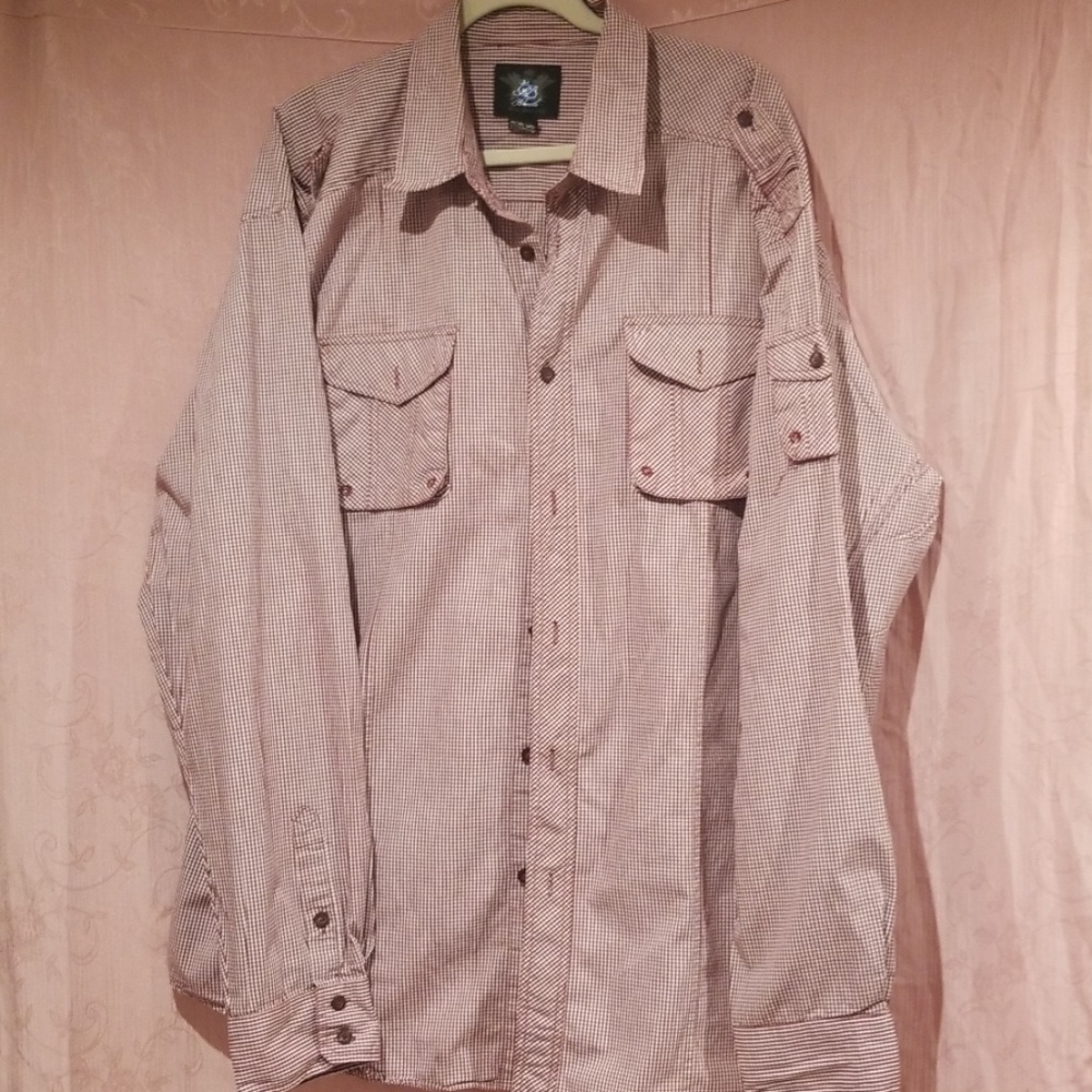 RB BLACK BUTTON UP SHIRT